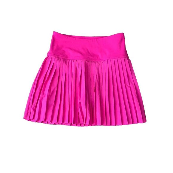Fabletics Women’s Hot Shot Pleated Skirt Miami Pink Neon XXS NWT - Picture 1 of 11